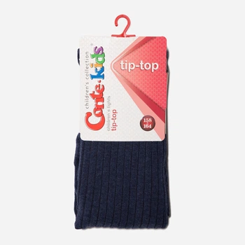 Детские колготки 6-7 лет хлопковые для девочек Conte Kids Tip-Top 4С-04СП-475 116-122 см Темно-синие (4810226368619)