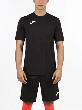 Футболка спортивна довга чоловіча Joma Combi 100052.100 2XL-3XL Чорна (9995041944103)