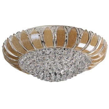 Люстра потолочная торт с подсветкой большая BCL-387S/13*E14+28 LED Brille L116-005
