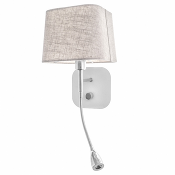 Бра настенное накладное в спальню для чтения LED BL-474/1 E14+H Brille 26-670