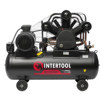 Компрессор 300 л, 15 кВт, 380 В, 8 атм, 2000 л/мин., 3 цилиндра Intertool (PT-0052)