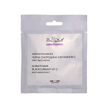 Альгінатна маска Beautyhall ALGO Blackcurrant Vit C чорна смородина з вітаміном С 30 г H207-0084INCO/30