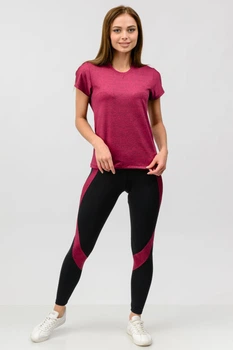 Костюм для фитнеса (футболка и лосины) Go Fitness 90034-8 размер XS-S