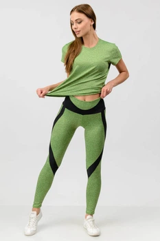 Костюм для фитнеса (футболка и лосины) Go Fitness 90034-6 размер XS-S