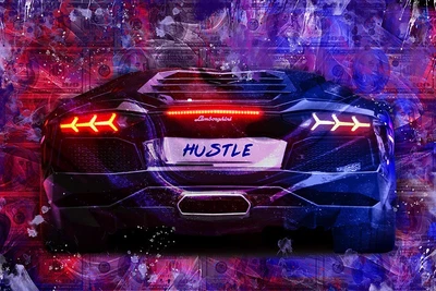 Картина на полотні Lamborghini Ламборджині 20х30 см