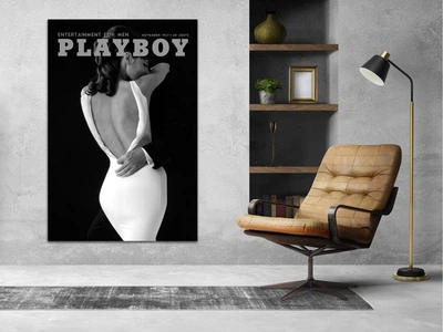 Картина на холсте Playboy журнал обложка девушка 20х30 см