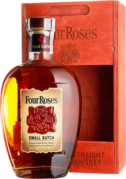 Бурбон Four Roses Small Batch 0.7 л 45% у дерев'яній упаковці (2135686356863)