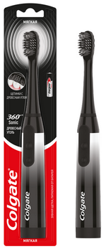 Електрична зубна щітка Colgate 360˚Sonic Деревне вугілля м'яка (8718951404632)