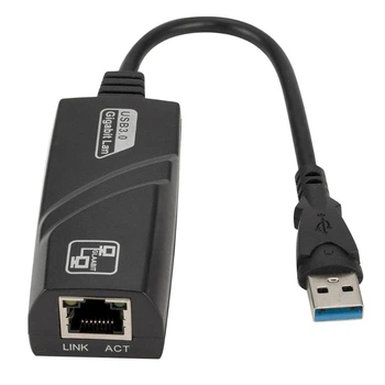 Сетевой адаптер USB 3.0 to Gigabit RJ-45 Ethernet (внешняя сетевая карта) LAN / USB (DC6922)