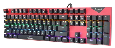 Механическая игровая клавиатура Cyberpunk CP-110 с RGB подсветкой и металлической основой (96488)