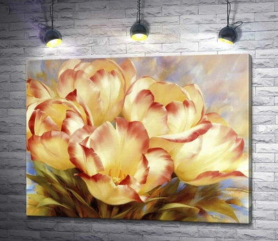 Картина ArtPoster Кучеряві тюльпани - Ігор Левашов (Igor Levashov) 60x46 см Модуль №1 (000672)