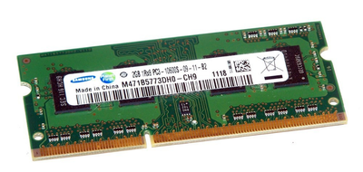 Оперативна пам'ять Samsung 2 GB SO-DIMM DDR3 1333 MHz (M471B5773DH0-CH9)