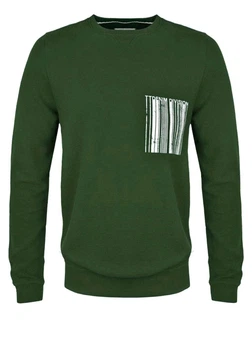 Свитшот мужской Tom Tailor хлопок оливковый, размер S (TT001056-31)