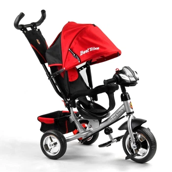 Велосипед дитячий Триколісний Best Trike 6588 з фарою, Червоний