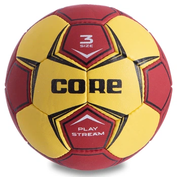 Мяч для гандбола Core Play Stream Sprinter 049-3 размер №3 Yellow-Red