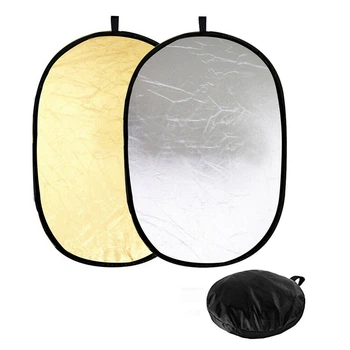 Фото отражатель, рефлектор Alitek Reflector 2 в 1 gold/silver (60х90 см) (54111)