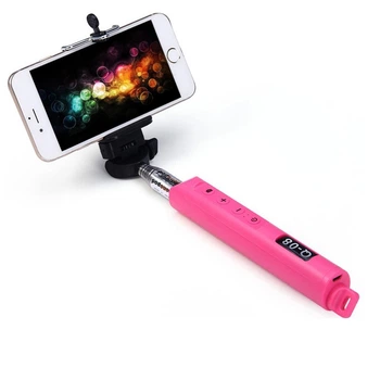 Селфі монопод із вбудованим Bluetooth Alitek Q-08 Pink (62085)