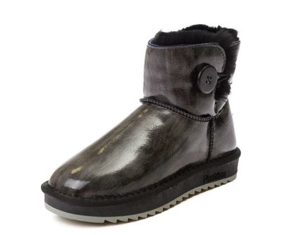 Угги Fashion B3352 темно/сірі 1 гудзик (36-40) Серый 40