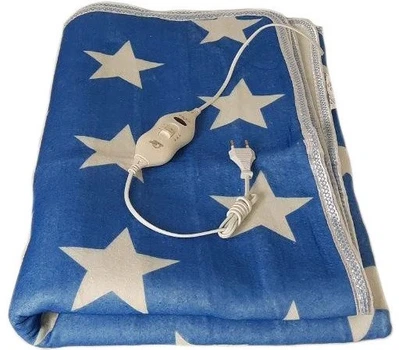 Простынь 150х120 см с подогревом синяя с белым Electric Blanket (1183PRSTNC4) TIN66