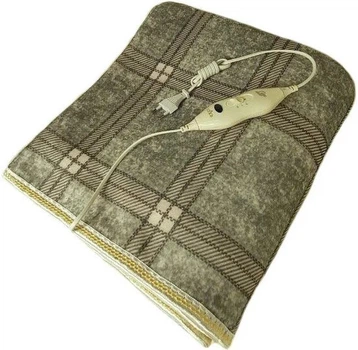 Электропростынь с сумкой Electric Blanket серый клетчатый (SN9QI3747)