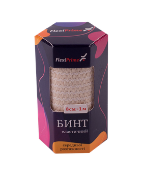 Бинт еластичний FlexiPrime® 8см*1м середньої розтяжності