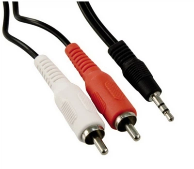 Готовый аудио кабель Jack 3,5 stereo — 2xRCA BIG YC006 5м