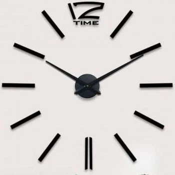 Настенные 3D часы Черный DIY Clock (FG22)