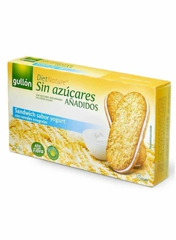 Печенье без сахара Gullon Diet Nature цельнозерновые сэндвичи с йогуртом 220г