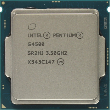 Процесор Intel Pentium G4500 3.50GHz/3Mb/8GT/s (SR2HJ) s1151, tray