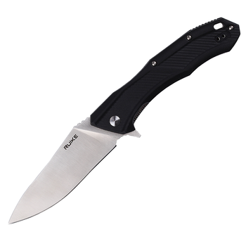 Нож складной туристический Ruike D198-PB черный (8Cr13MoV, 98/231 мм, Liner Lock)