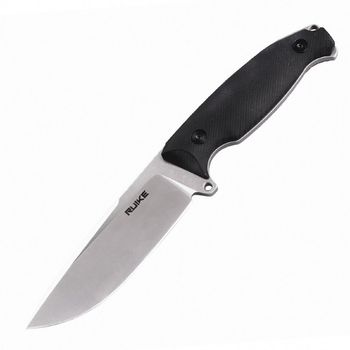 Нож Ruike Jager Black туристический с фиксированным клинком (110/223мм, Sandvik 14C28N, ножны) F118-B