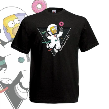 Футболка GBI "Simpson Go to Kepler 438b" прямая классика, черный, хлопок, XL, ФЧ-0093