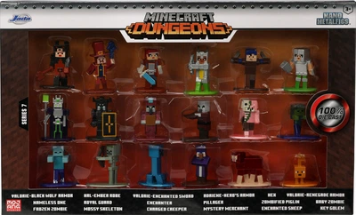 Zestaw kolekcjonerskich metalowych figurek Jada Minecraft 18 sztuk (4006333080432)