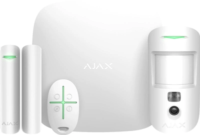 Комплект охранной сигнализации Ajax StarterKit Cam Plus White (000019854)