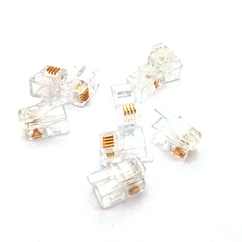 Коннектор RITAR RJ-12 4P4C UTP Cat-3 (100 шт/уп.) Voltronic RJ12