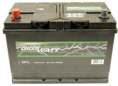 Автомобільний акумулятор Gigawatt 91 Ah (-/+) (GW 0185759101)