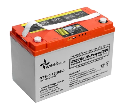Гелевый аккумулятор Weekender 12V 100AH c дисплеем + контроллер +LVD 12V100AH DC-LVD
