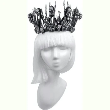 Корона Королева Бригитта SETA Decor 21-552BLK-SL