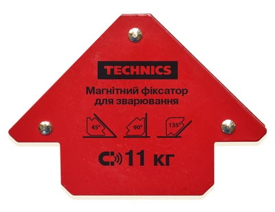 Магнитный фиксатор для сварки Стрела 85х120мм углы 45° 90° 135° Technics 12-160
