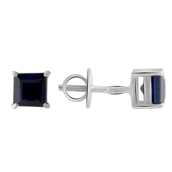 Серебряные серьги с натуральным сапфиром 1.565ct (2058816)