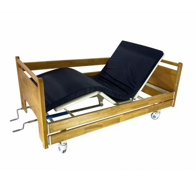 Механічна дерев'яна медична багатофункціональна ліжко MED1-CT07 (MED1-CT07)