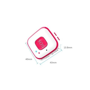 GPS трекер для детей Badoo Security V28, персональный с кнопкой SOS , розовый (eg-100002)