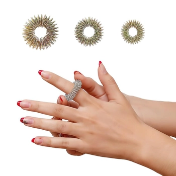 Массажер су джок набор с 3 кольцами для пальцев, массажное кольцо для пальцев (1009073-Other)