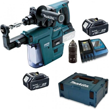 Перфоратор аккумуляторный с системой пылеудаления Makita DHR243RTJ1