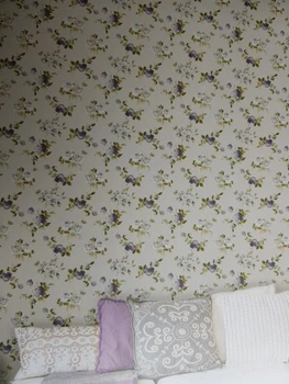 Обои виниловые на флизелине Petite Fleur 4 Rasch Textil 288994 0.53х10 цветы розы на сером фоне с белыми точками