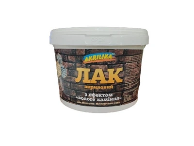 Лак акриловый с эффектом мокрого камня Akrilika 5 л