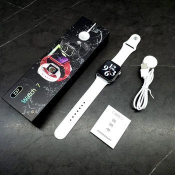 Умные смарт часы Smart Watch Z37 White голосовой вызов, температура тела, пульсометр, тонометр