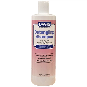 Davis Detangling Shampoo Легкое расчесывание шампунь-кондиционер от колтунов для собак, котов, концентрат, 355 мл