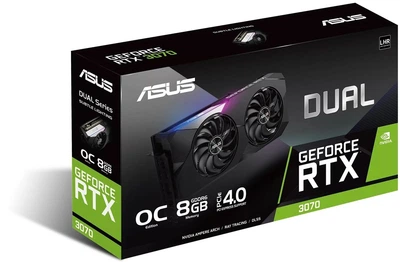 Видеокарта ASUS GeForce RTX3070 8Gb DUAL V2 LHR (DUAL-RTX3070-8G