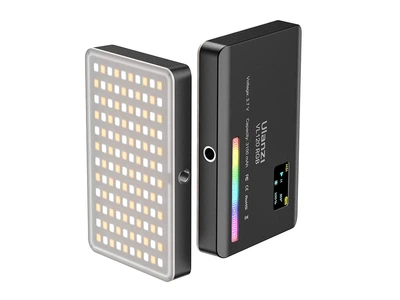 Лампа для відеозйомки BauTech VL120 RGB 3100 мАг світлодіодна 2500K-9000K накамерне світло Чорний (1010-608-00)